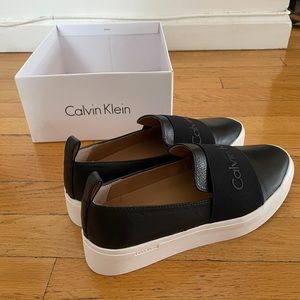 Calvin Klein Jacinta Slip On Platform Loafers